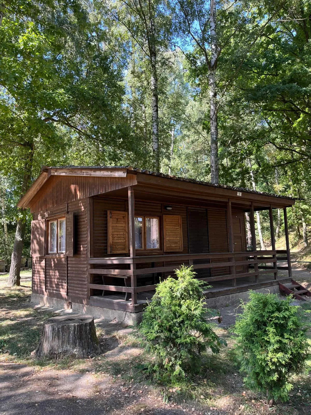 Bungalow at Autokemp Dřenice from the outside
